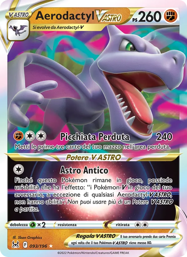 Aerodactyl V ASTRO Origine Perduta 093/196