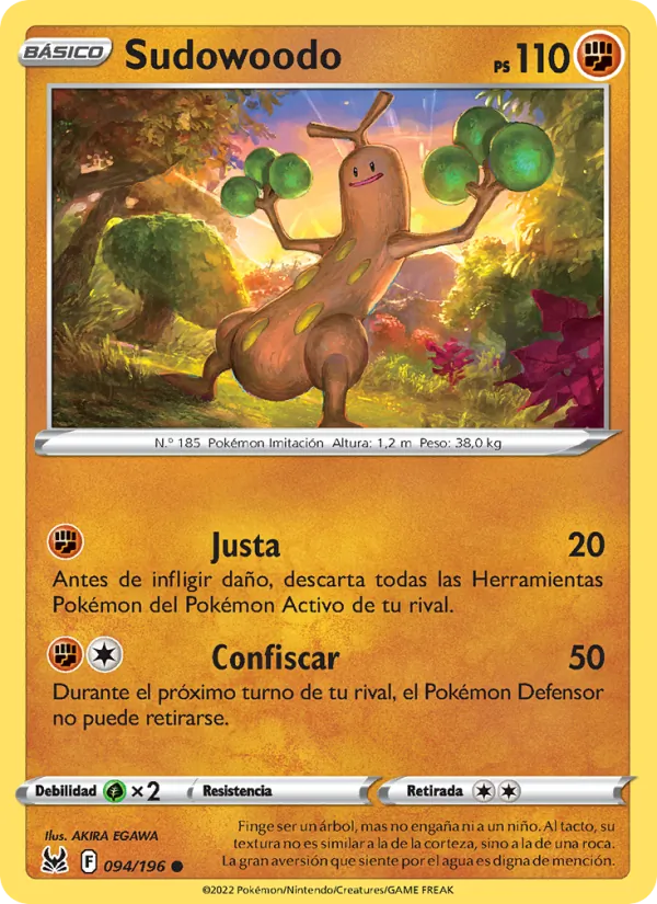 Sudowoodo Origen Perdido 094/196
