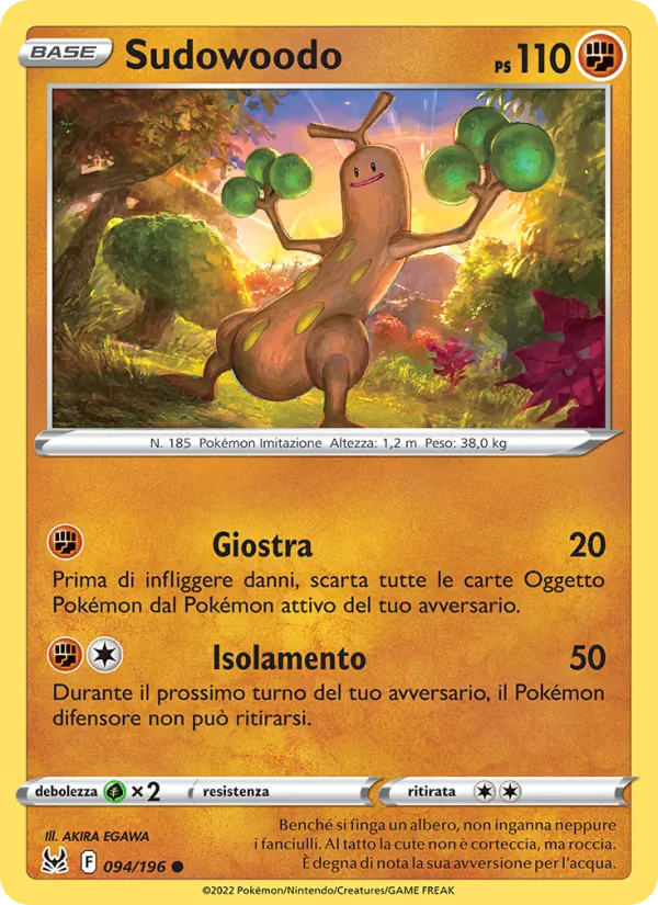 Sudowoodo Origine Perduta 094/196