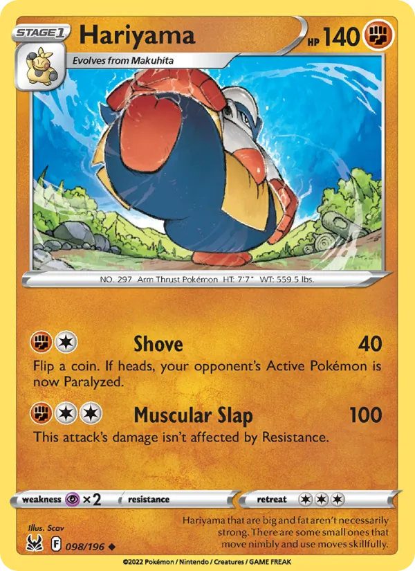 Hariyama Lost Origin 098/196
