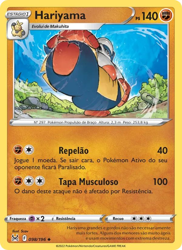 Hariyama Origem Perdida 098/196