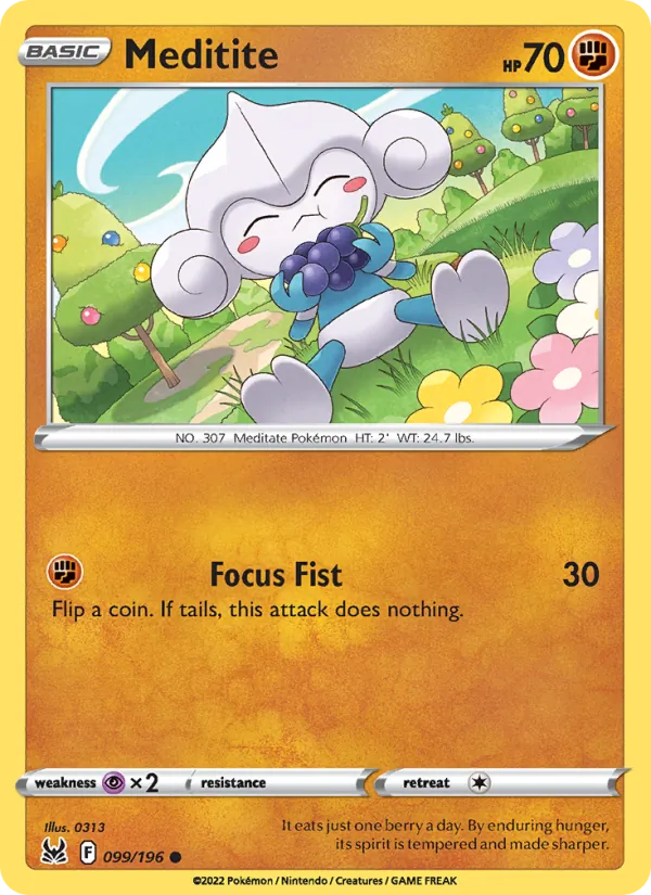 Meditite Lost Origin 099/196