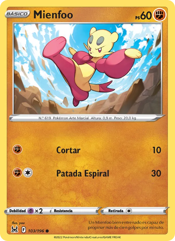 Mienfoo Origen Perdido 103/196