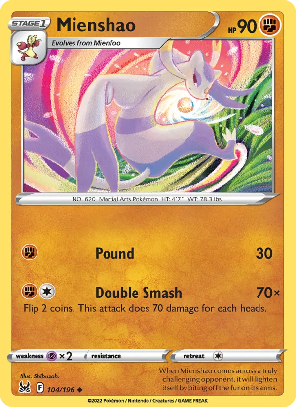 Mienshao Lost Origin 104/196