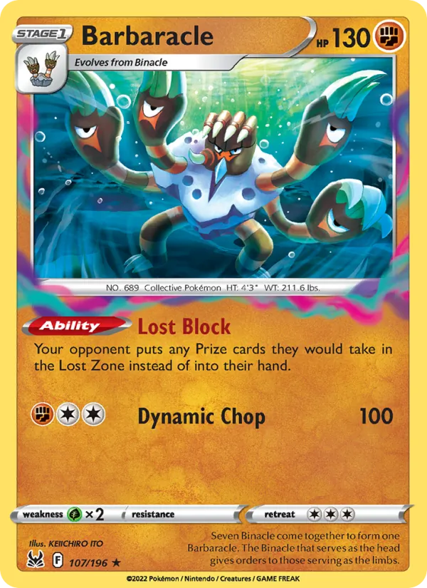 Barbaracle Lost Origin 107/196