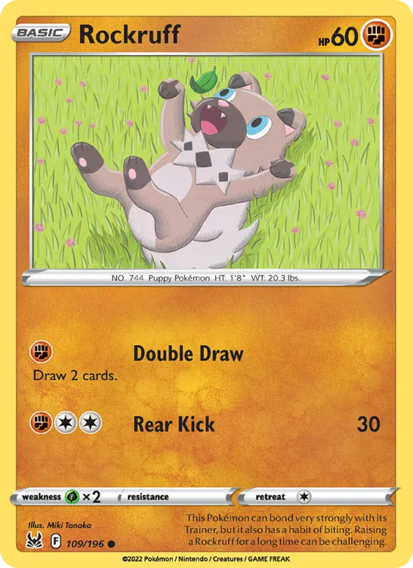 Rockruff Lost Origin 109/196