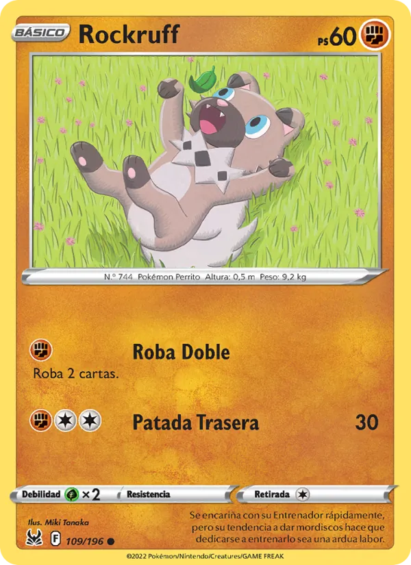 Rockruff Origen Perdido 109/196