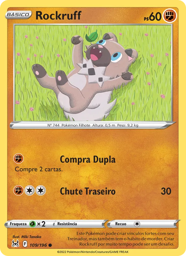 Rockruff Origem Perdida 109/196