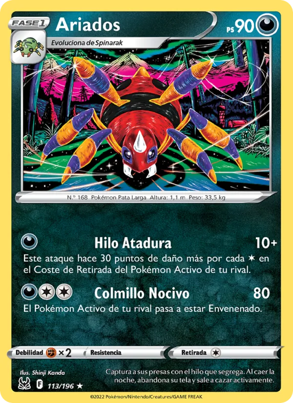 Ariados Origen Perdido 113/196
