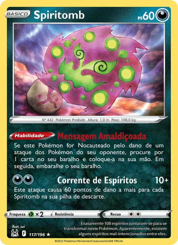 Spiritomb Origem Perdida 117/196
