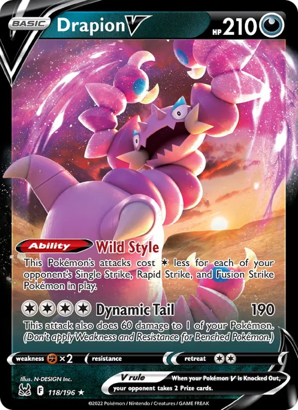 Drapion V Lost Origin 118/196