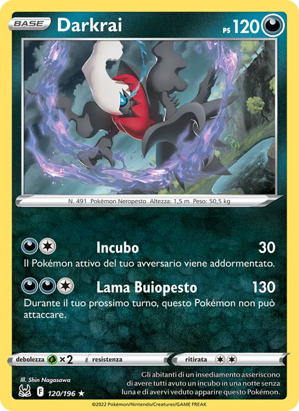 Darkrai Origine Perduta 120/196