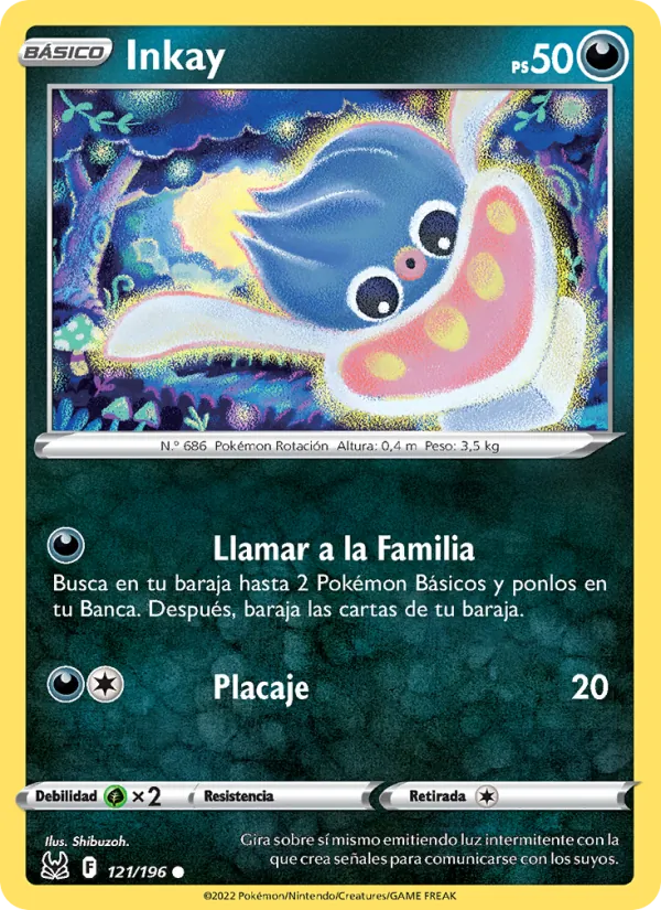 Inkay Origen Perdido 121/196