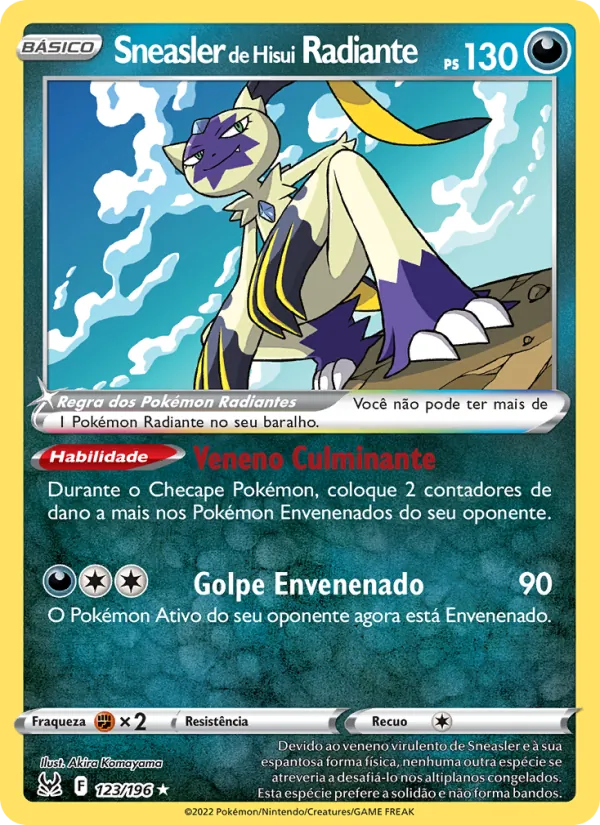 Sneasler de Hisui Radiante Origem Perdida 123/196