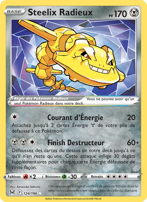 Steelix Radieux Origine Perdue 124/196