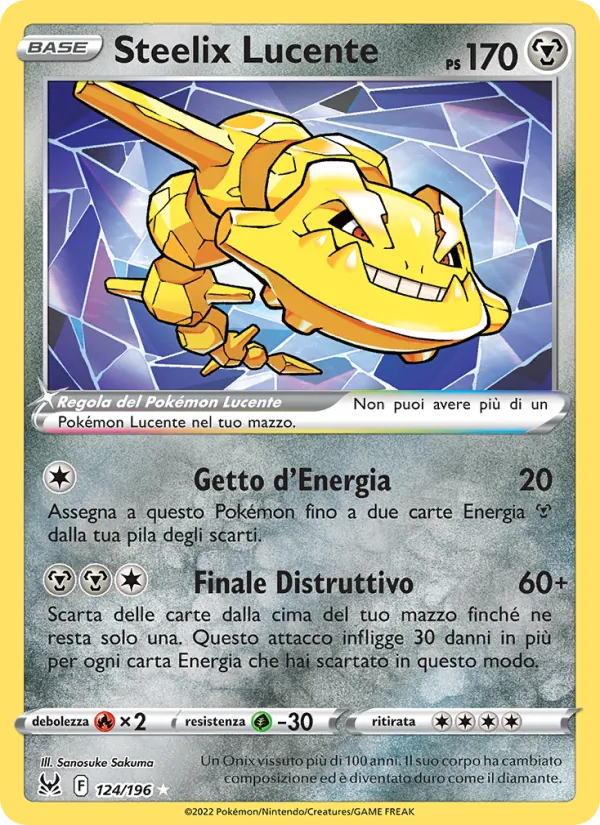 Steelix Lucente Origine Perduta 124/196