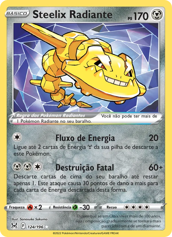 Steelix Radiante Origem Perdida 124/196