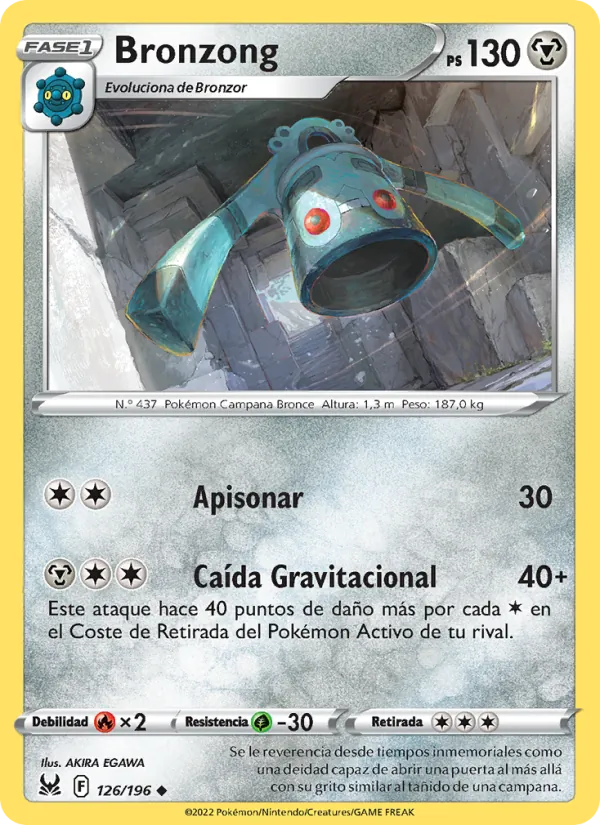 Bronzong Origen Perdido 126/196