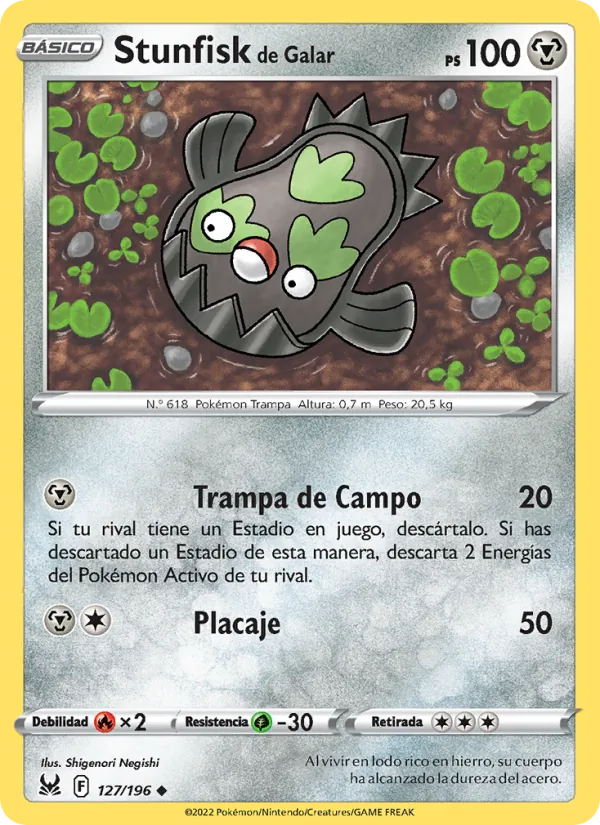 Stunfisk de Galar Origen Perdido 127/196