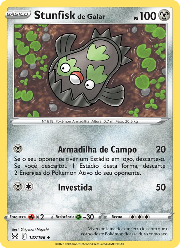 Stunfisk de Galar Origem Perdida 127/196