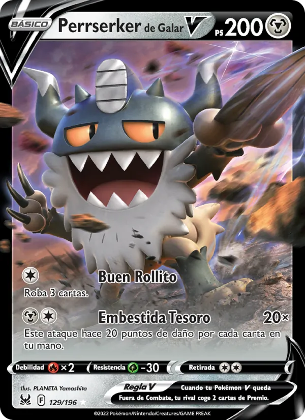Perrserker de Galar V Origen Perdido 129/196