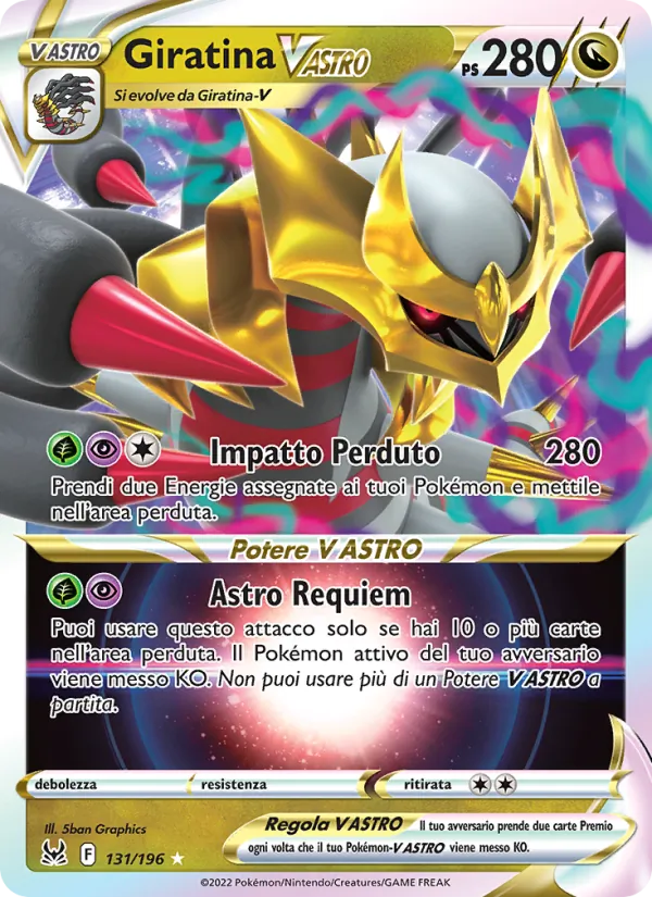 Giratina V ASTRO Origine Perduta 131/196