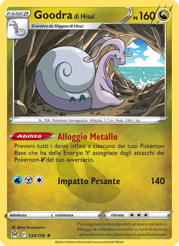 Goodra di Hisui Origine Perduta 134/196