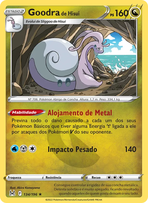 Goodra de Hisui Origem Perdida 134/196