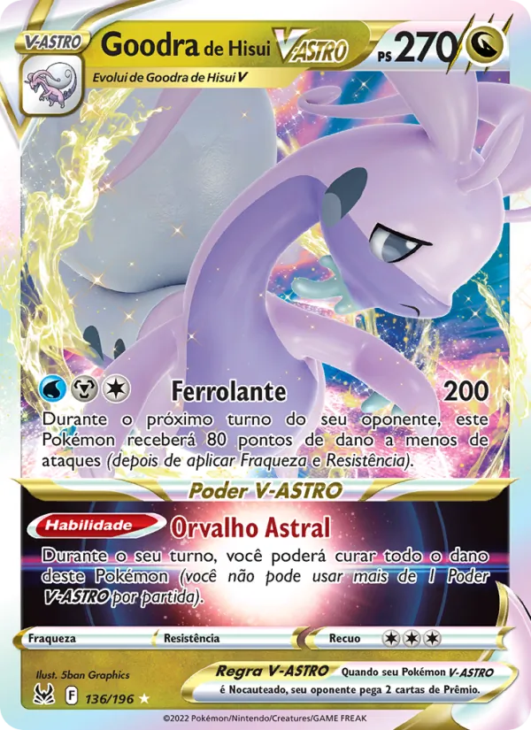 Goodra de Hisui V-ASTRO Origem Perdida 136/196