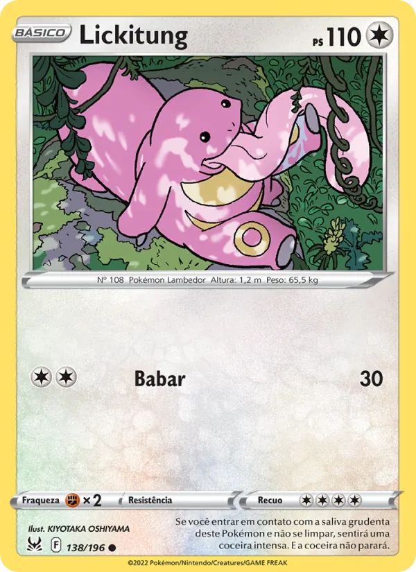 Lickitung Origem Perdida 138/196