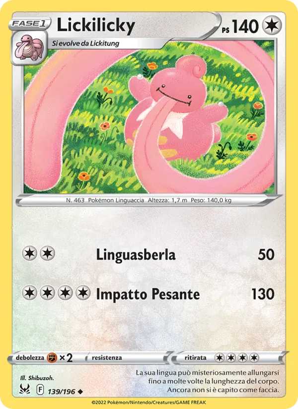 Lickilicky Origine Perduta 139/196