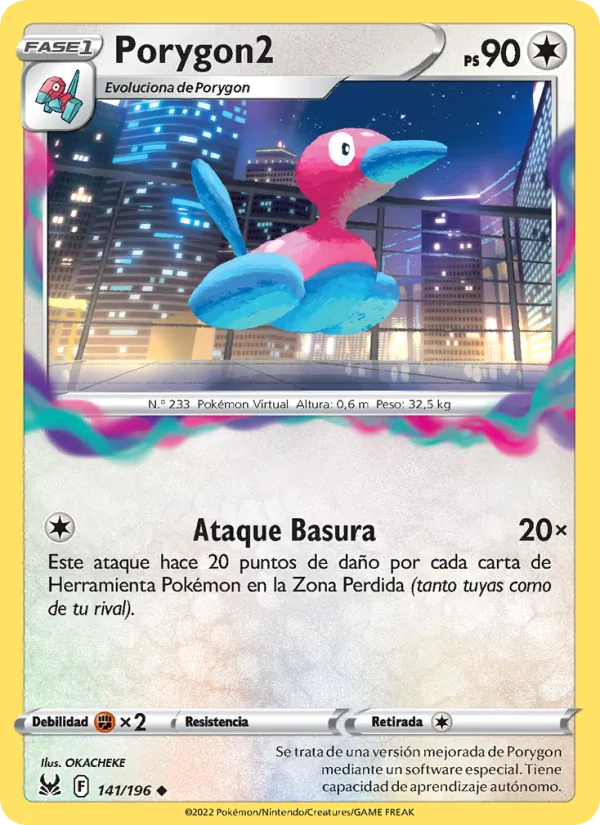 Porygon2 Origen Perdido 141/196