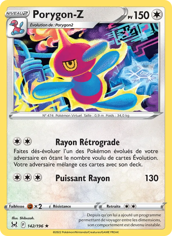 Porygon-Z Origine Perdue 142/196