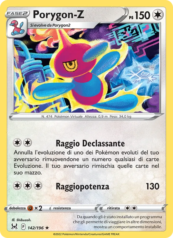 Porygon-Z Origine Perduta 142/196