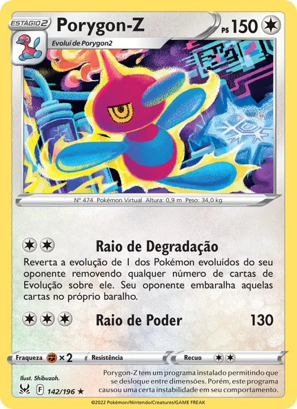 Porygon-Z Origem Perdida 142/196