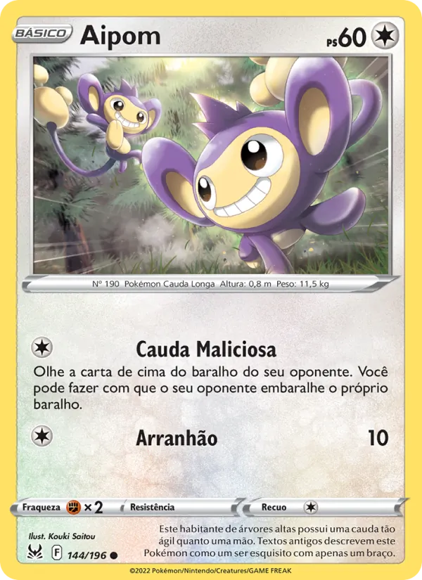 Aipom Origem Perdida 144/196