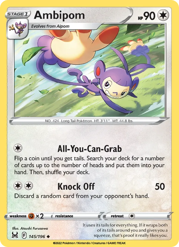 Ambipom Lost Origin 145/196