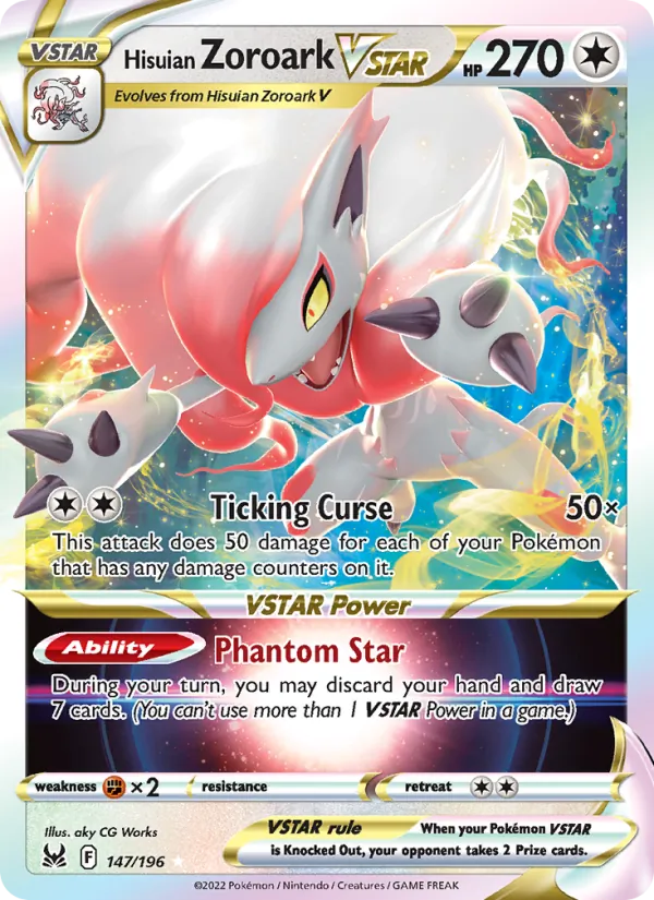 Hisuian Zoroark VSTAR Lost Origin 147/196