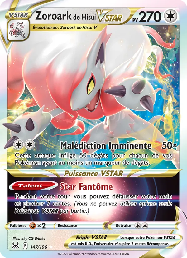 Zoroark de Hisui VSTAR Origine Perdue 147/196