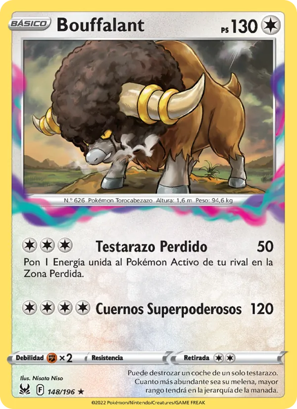 Bouffalant Origen Perdido 148/196