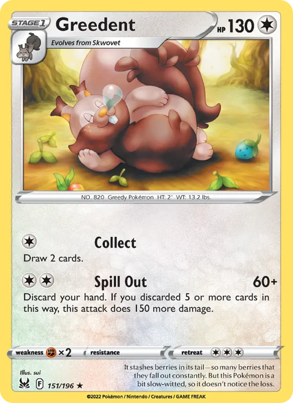 Greedent Lost Origin 151/196