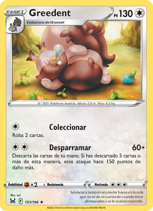 Greedent Origen Perdido 151/196