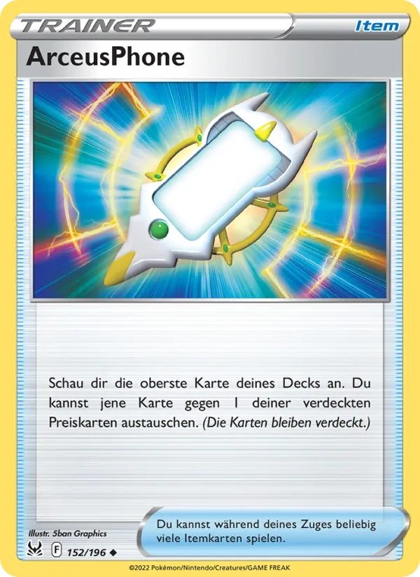 ArceusPhone Verlorener Ursprung 152/196