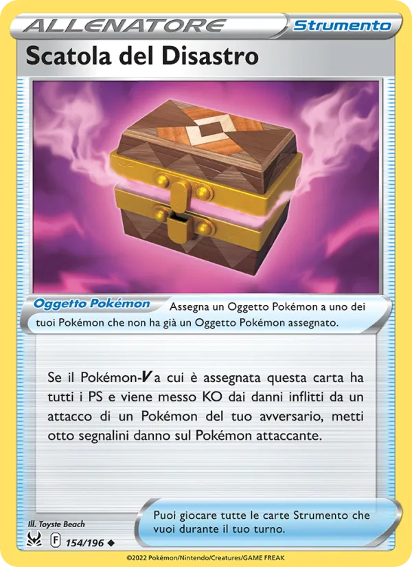 Scatola del Disastro Origine Perduta 154/196