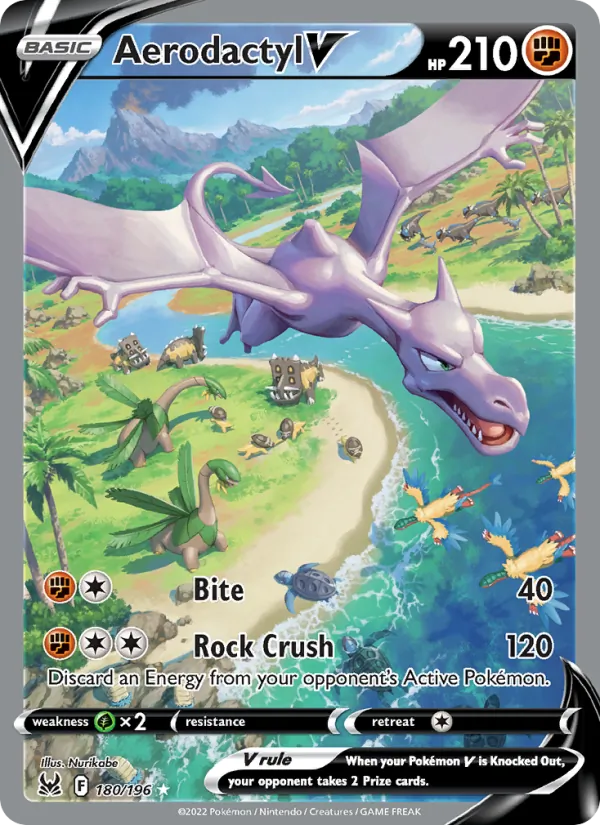 Aerodactyl V Lost Origin 180/196
