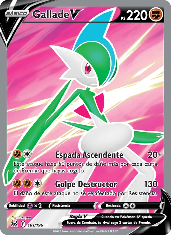 Gallade V Origen Perdido 181/196