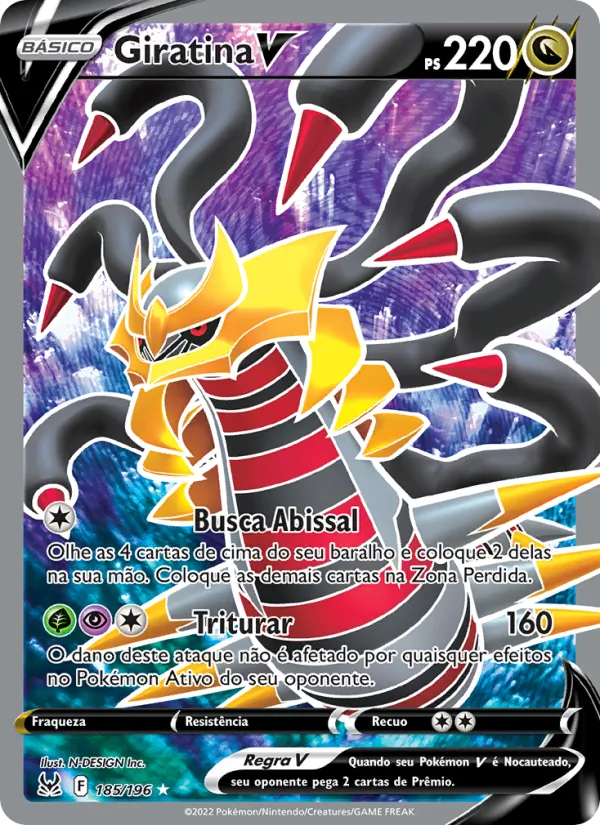 Giratina V Origem Perdida 185/196
