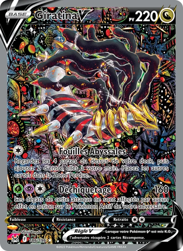 Giratina V Origine Perdue 186/196