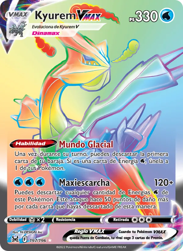 Kyurem VMAX Origen Perdido 197/196