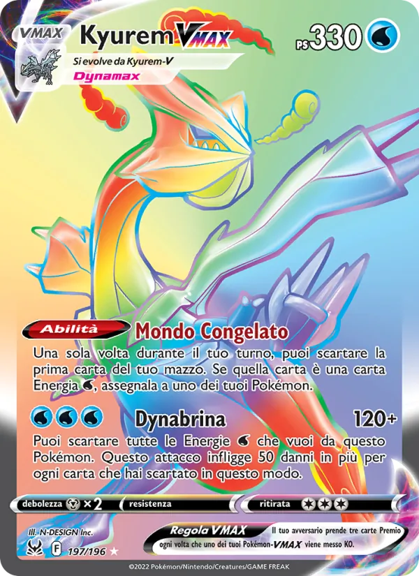 Kyurem VMAX Origine Perduta 197/196